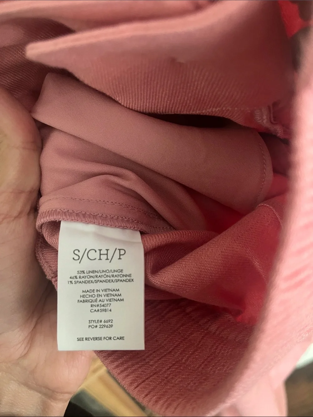 Cabi Bubblegum Pink The Cruise Crop Wide Leg Linen Pants Preppy sz small